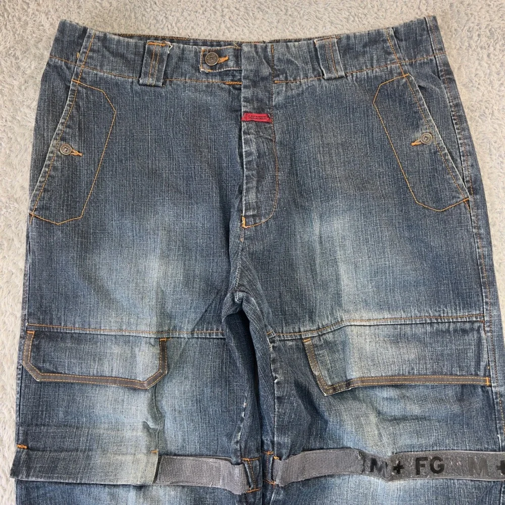 Vintage Marithe Francois Girbaud Baggy Shuttle Tape Jeans Men 36x29 Y2K Wide Leg